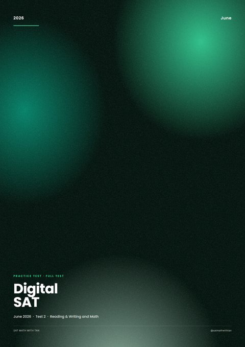 Digital SAT June 2026 Test 2 cover